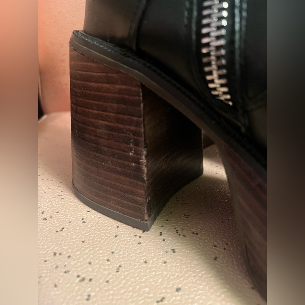 Dolls kill Delias Vegan Leather Calf Teddy Bear Platform Kawaii Black Boots 7 - Picture 5 of 8